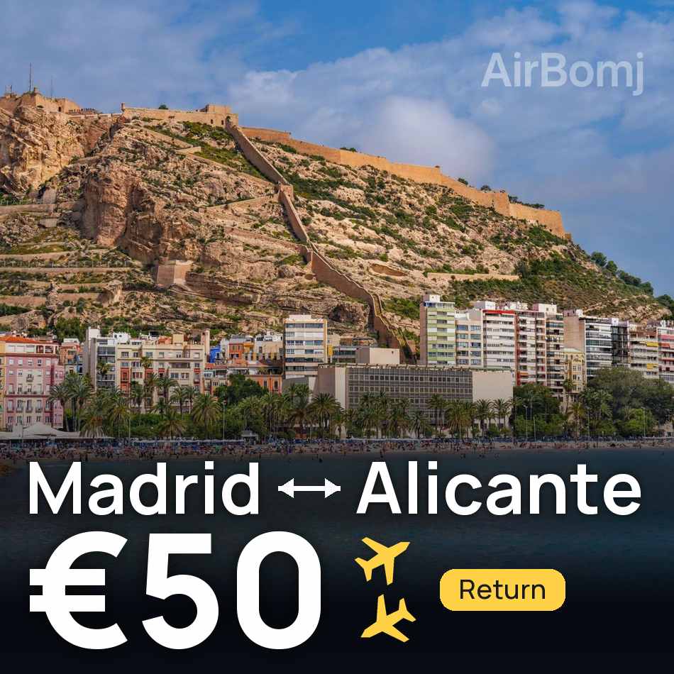 Biglietto aereo: Madrid — Alicante, €50