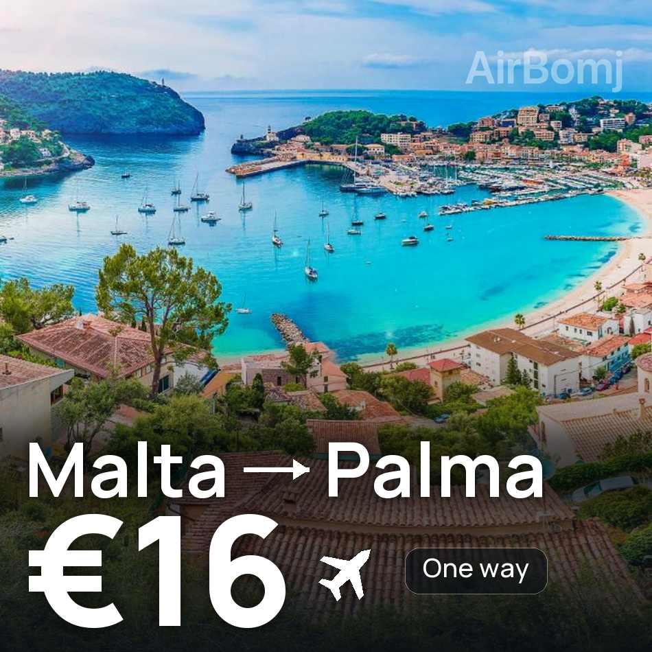 Flugticket: Valletta — Palma de Mallorca, €16