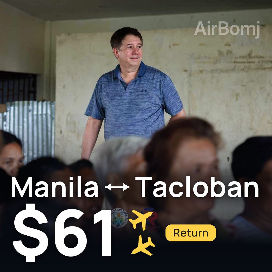 Passagem aérea: Manila — Taclôban, $61