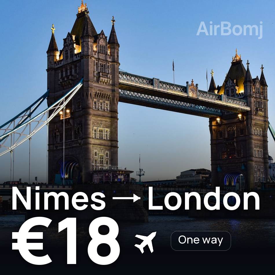 Bilet de avion: Nimes — London, €18