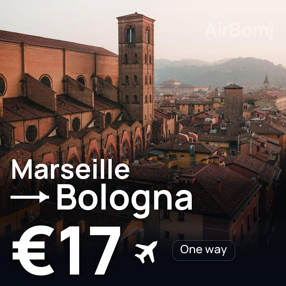 Bilet de avion: Marseille — Bologna, €17