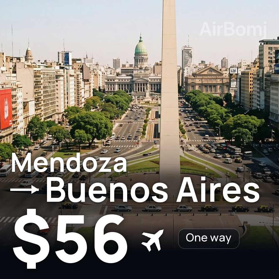 Biglietto aereo: Mendoza — Buenos Aires, $56