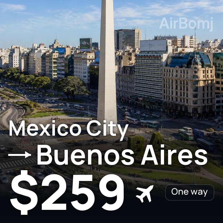 Bilet de avion: Mexico City — Buenos Aires, $259