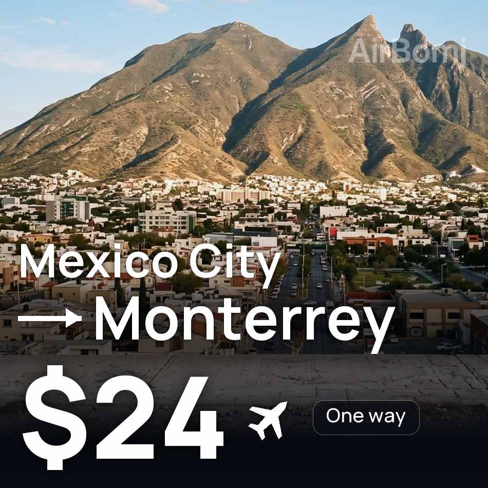 Biglietto aereo: Città del Messico — Monterrey, $24