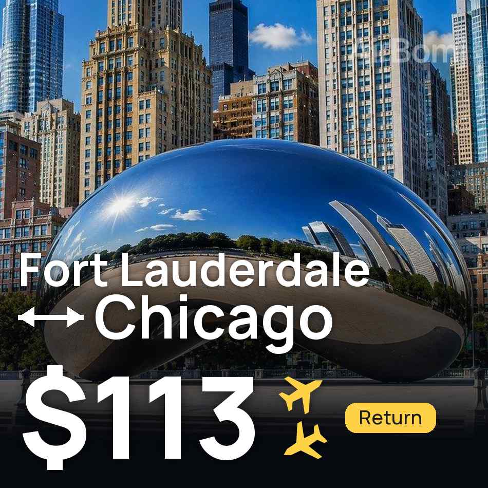 Biglietto aereo: Fort Lauderdale — Chicago, $113