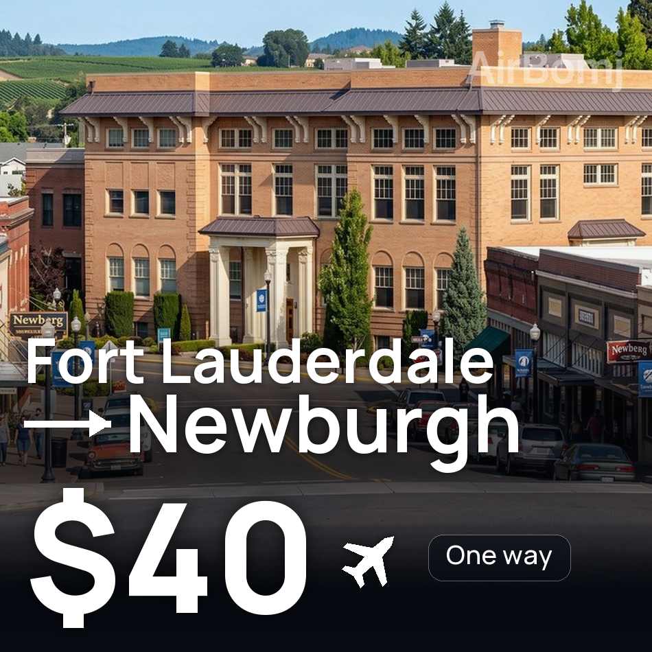 Biglietto aereo: Fort Lauderdale — Newburgh, $40