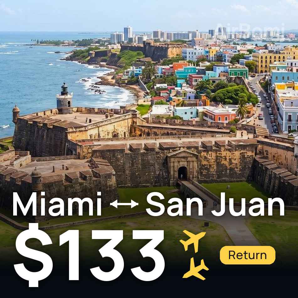 Biglietto aereo: Miami — San Juan, $133
