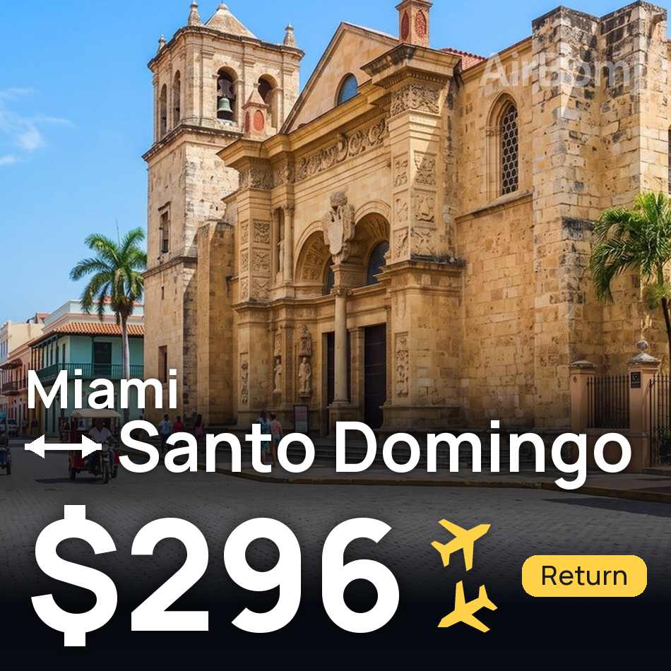 Biglietto aereo: Miami — Santo Domingo, $296