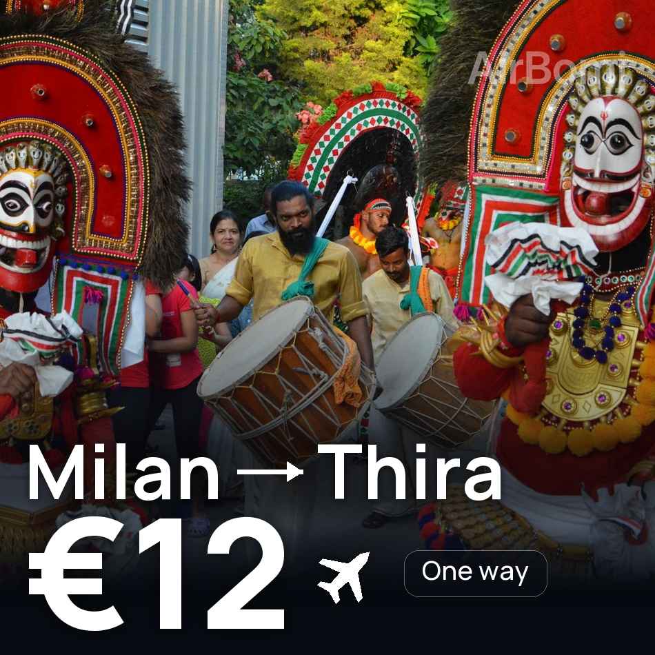 Billet d'avion : Milan — dème de Théra, €12