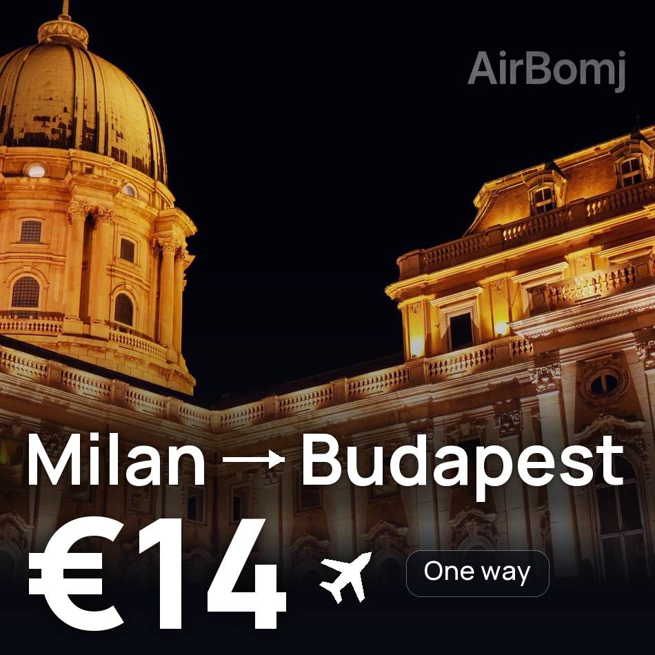 Billet d'avion : Milan — Buda, €14