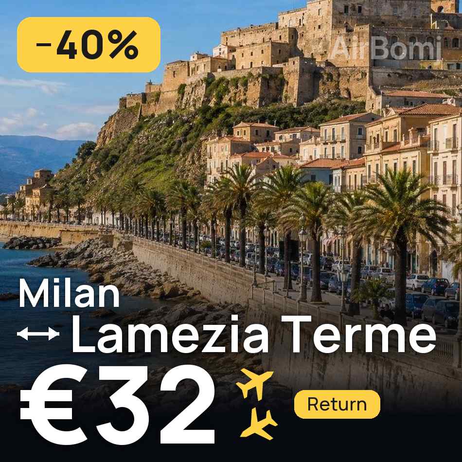 Billet d'avion : Milan — Lamezia Terme, €32