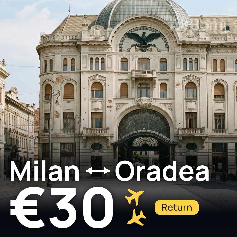 Billet d'avion : Milan — Oradea, €30