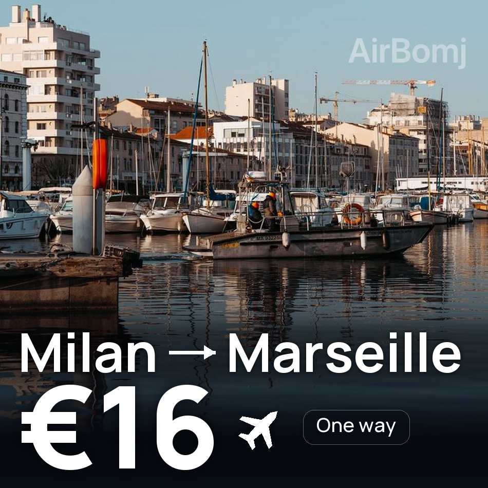 Biglietto aereo: Milano — Marsiglia, €16