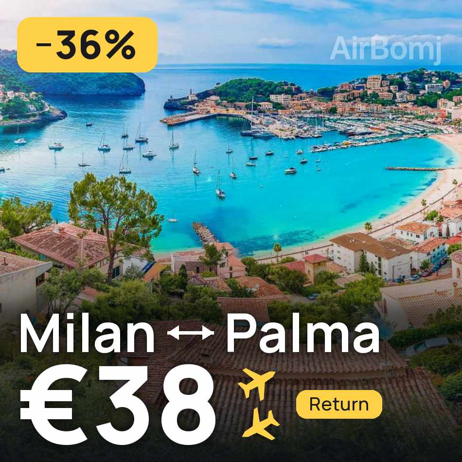 Billet d'avion : Milan — Palma de Mallorca, €38