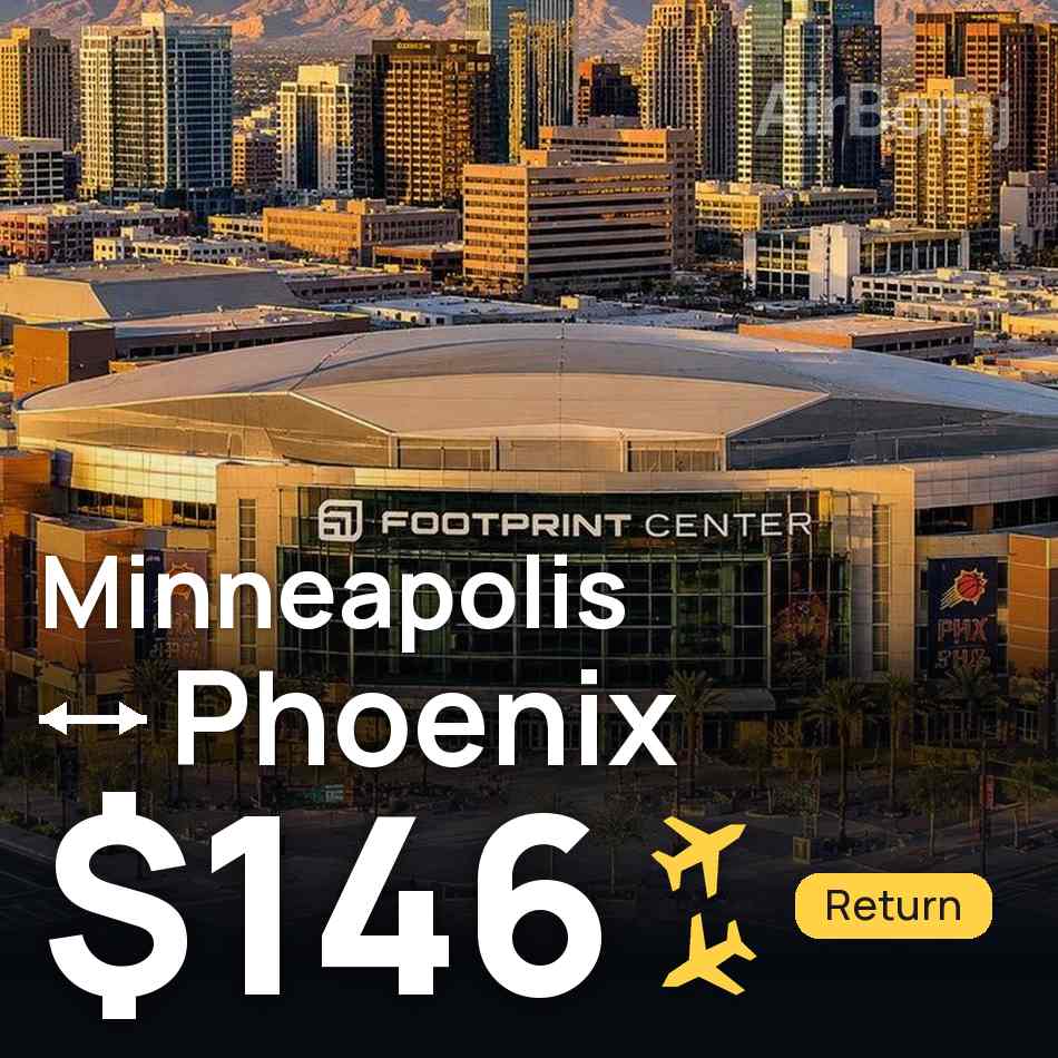 Passagem aérea: Saint Paul — Phoenix, $146