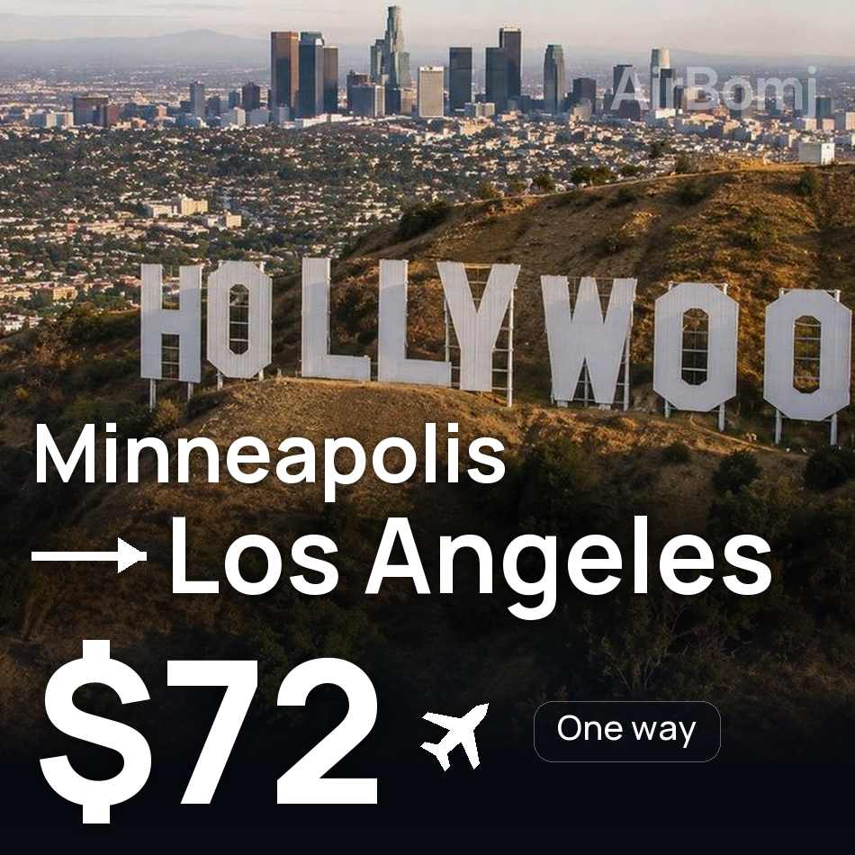 Passagem aérea: Saint Paul — Los Ángeles, $72