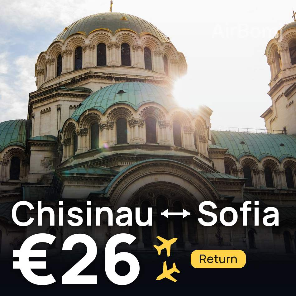 Flugticket: Chișinău — Sofia, €26