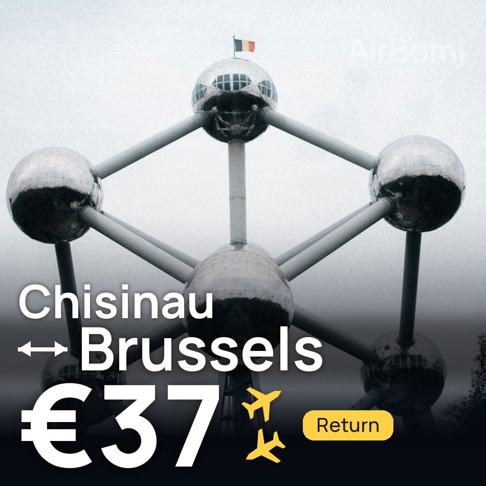 تذكرة طيران: كيشيناو — بروكسل، €37