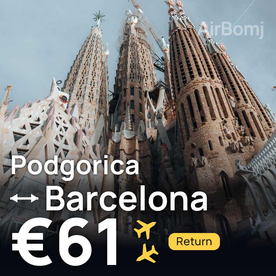 Passagem aérea: Podgorica — Barcelona, €61