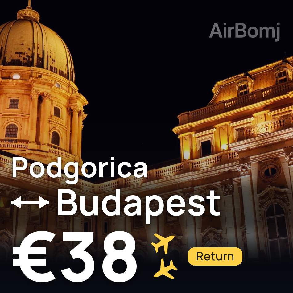 Passagem aérea: Podgorica — Budapeste, €38