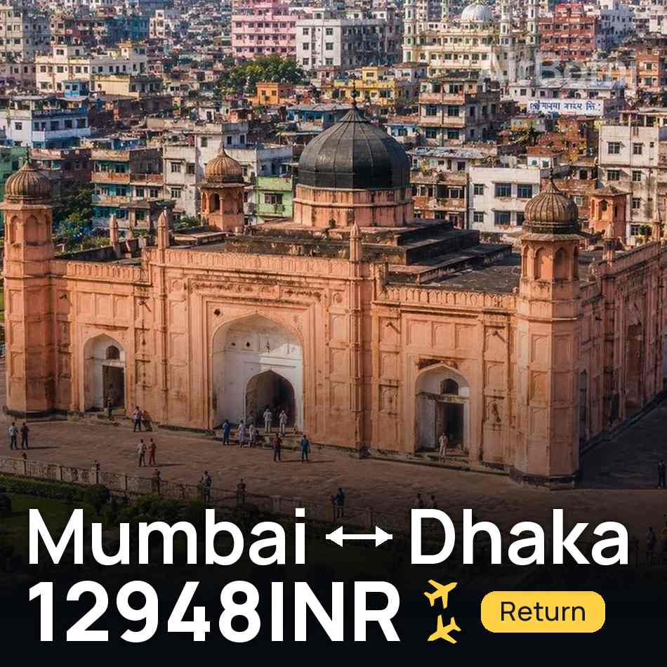 Bilet de avion: Mumbai — Dhaka, 12948INR