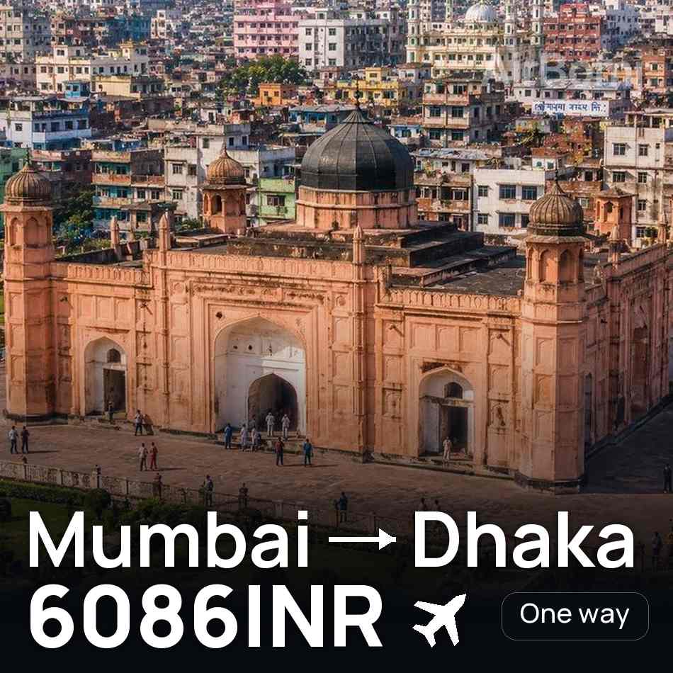 Bilet de avion: Mumbai — Dhaka, 6086INR
