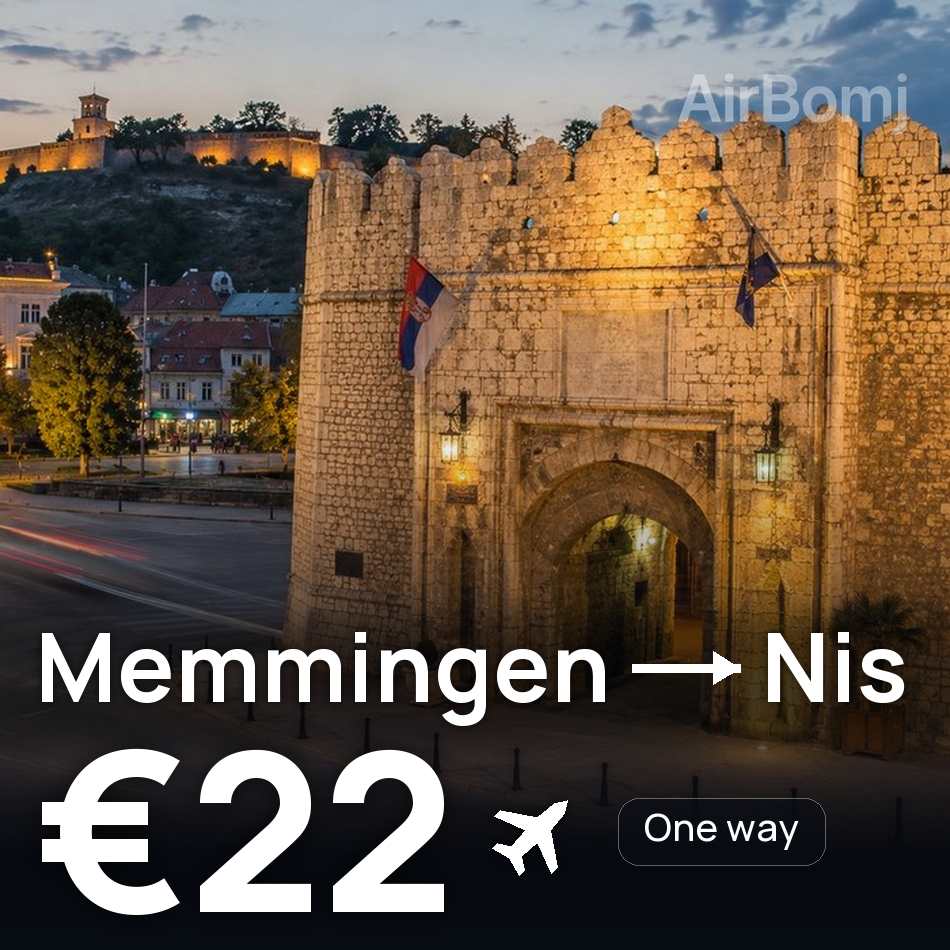 تذكرة طيران: ميمينجين — نيس، €22