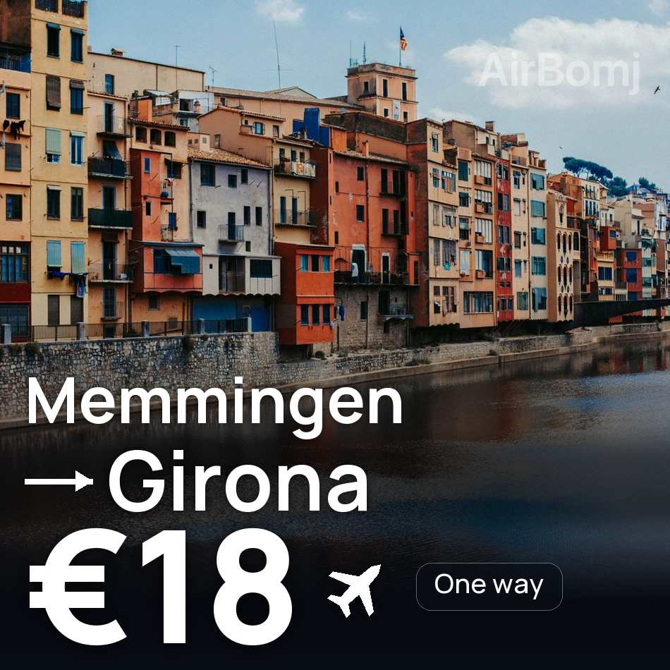 تذكرة طيران: ميمينجين — جيرونا، €18