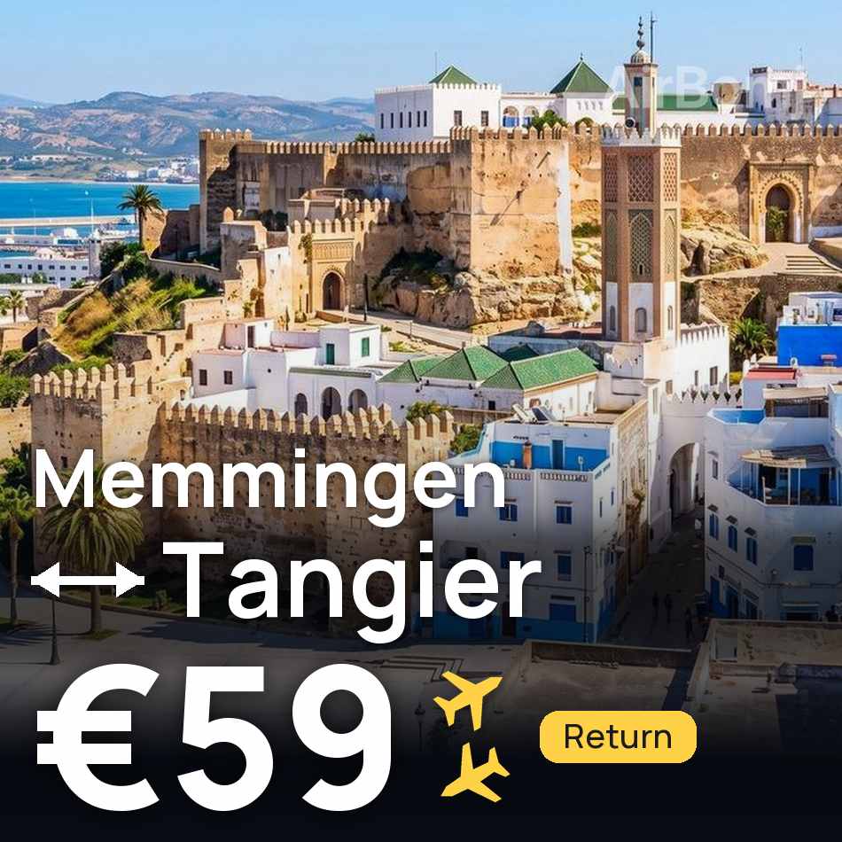 تذكرة طيران: ميمينجين — طنجة، €59