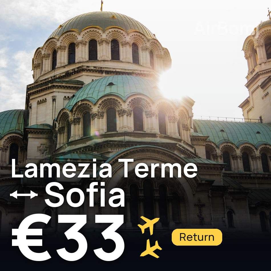 تذكرة طيران: لاميتسيا تيرمي — صوفيا، €33