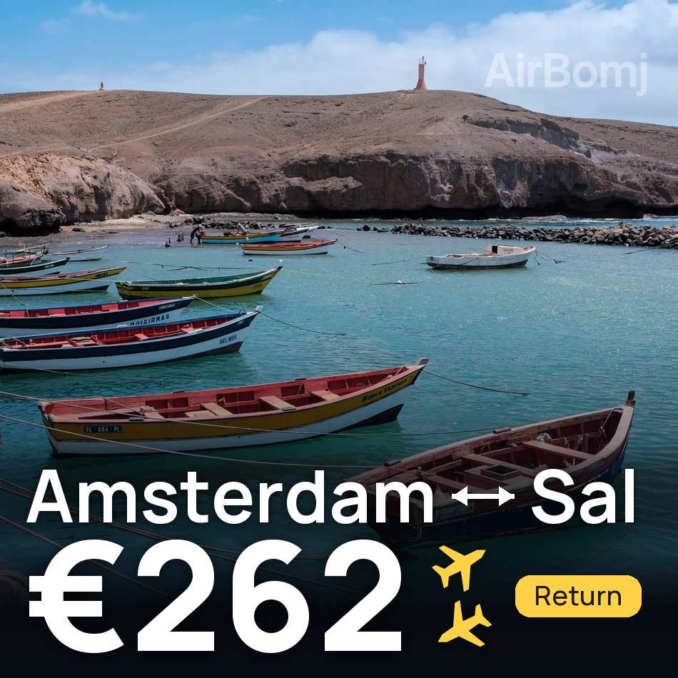 Flugticket: Amsterdam — Sal, €262