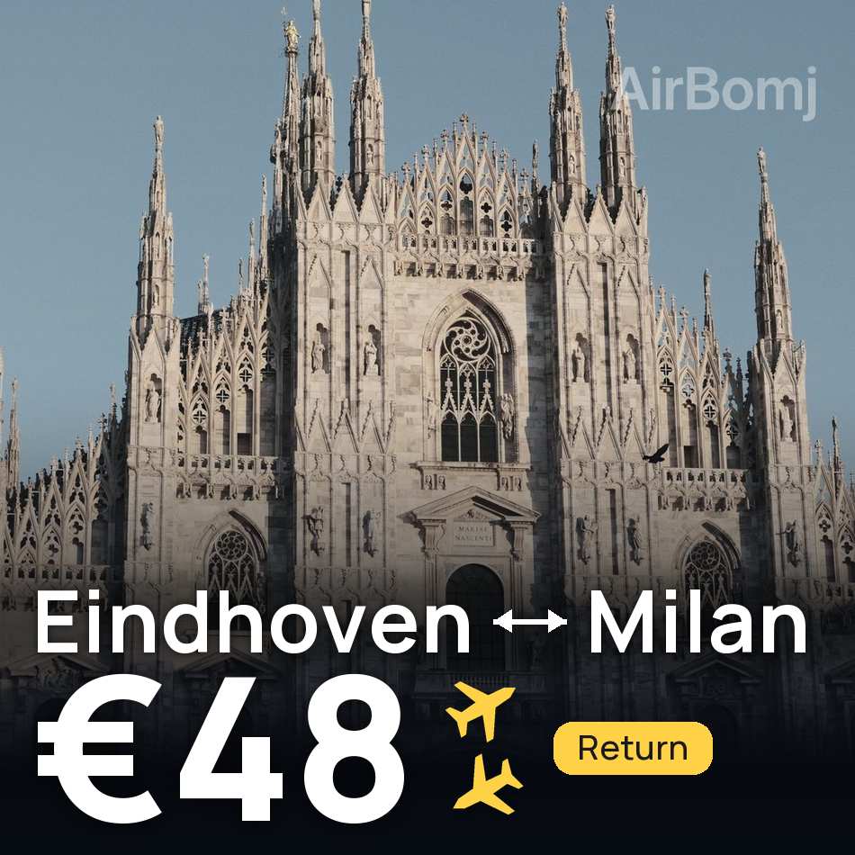 Flugticket: Eindhoven — Mailand, €48