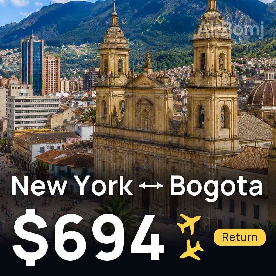 Billet d'avion : New York — Bogotá, $694