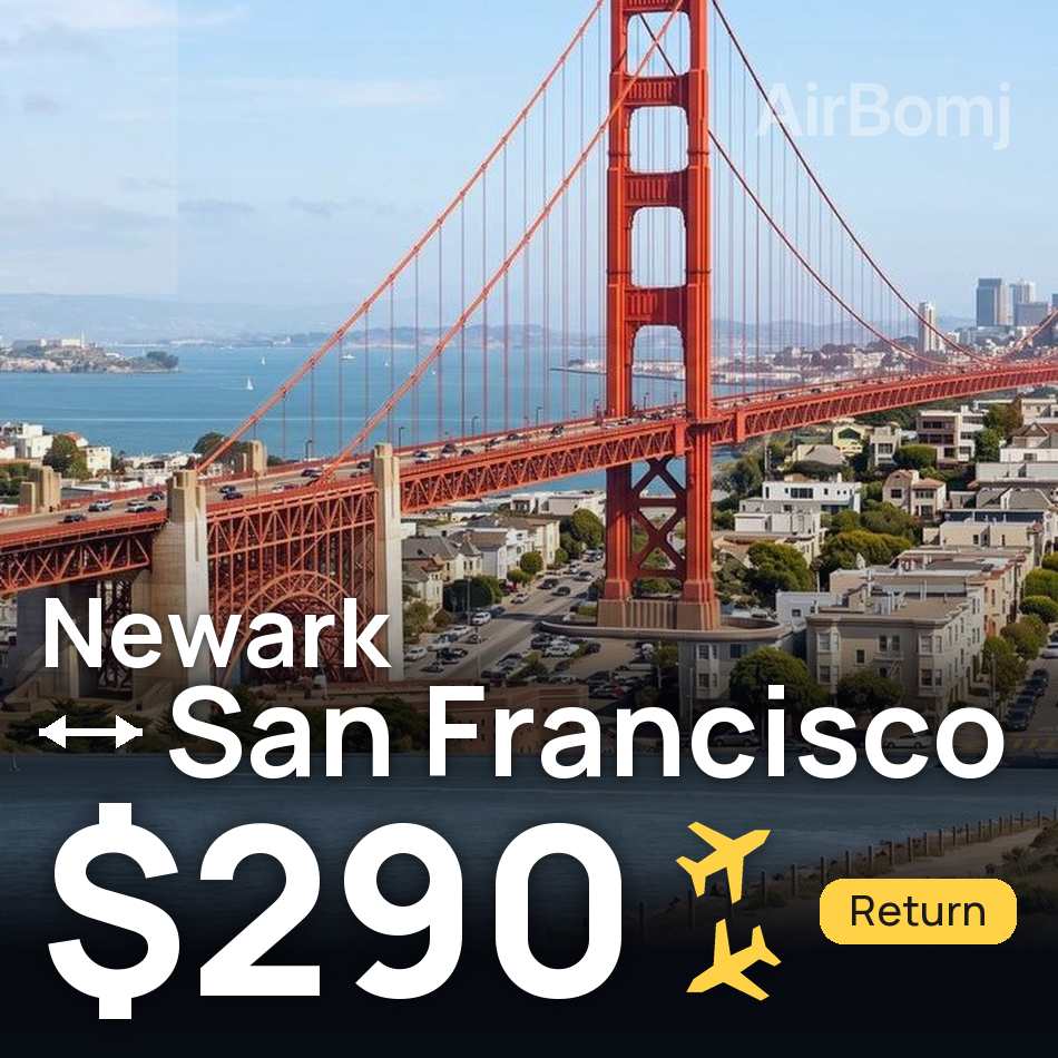Billet d'avion : Newark — San Francisco, $290