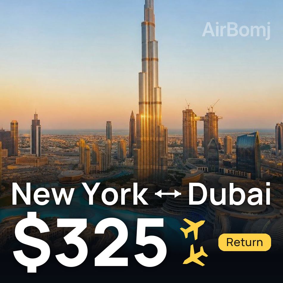 Billet d'avion : New York — Dubaï, $325