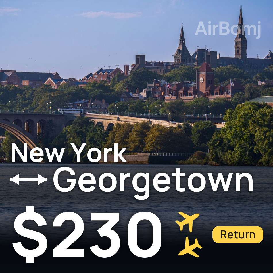 Billet d'avion : New York — Georgetown, $230
