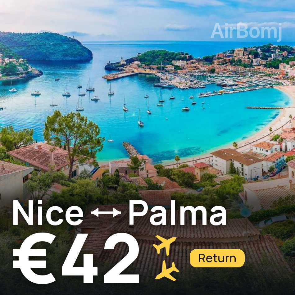 تذكرة طيران: نيس — بالما مايوركا، €42
