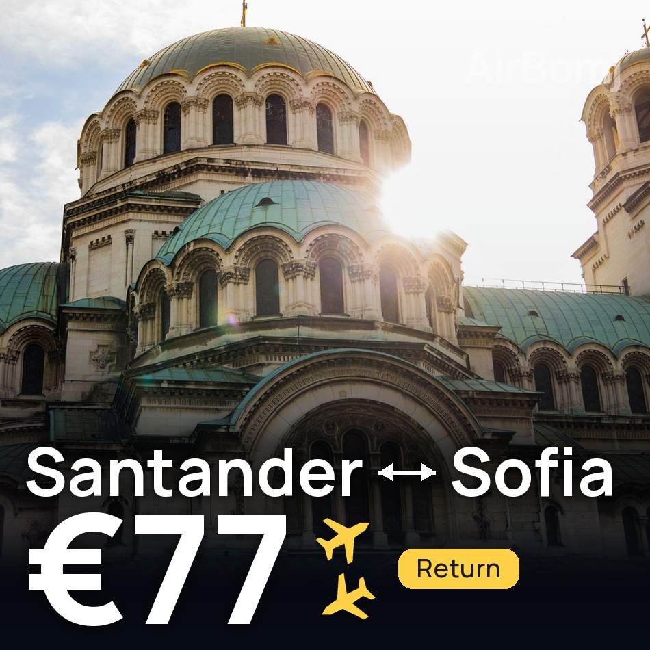 Billet d'avion : Santander — Sofia, €77