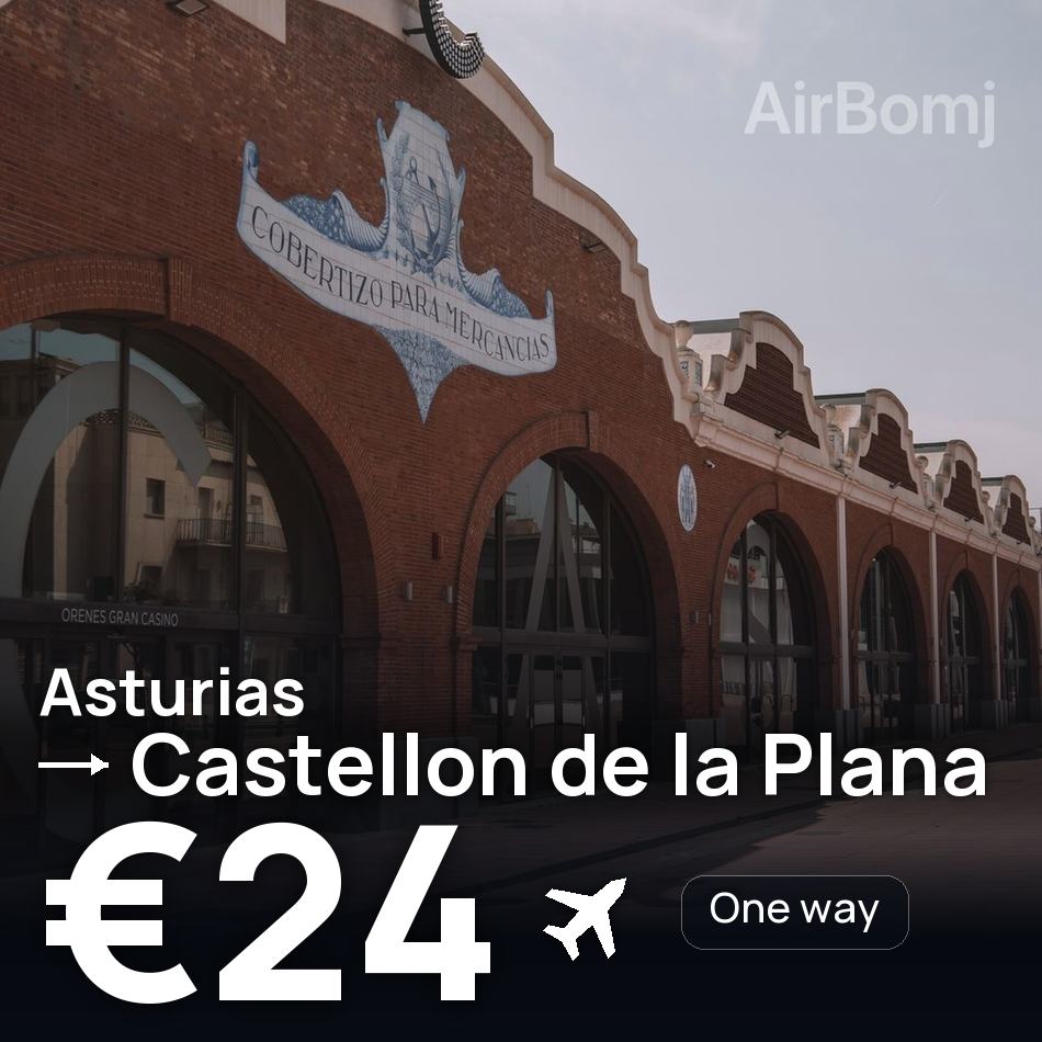 Billet d'avion : Asturias — Castelló de la Plana, €24