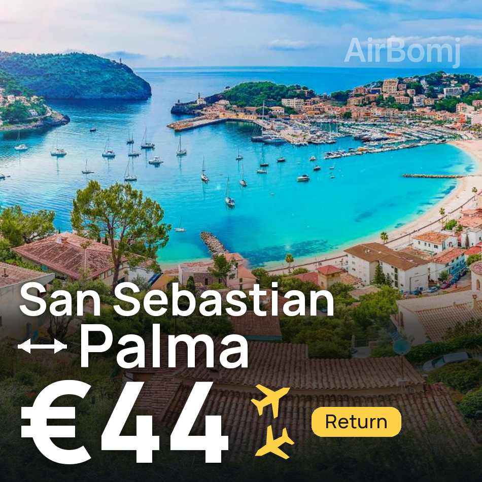 Billet d'avion : San Sebastián de los Reyes — Palma de Mallorca, €44