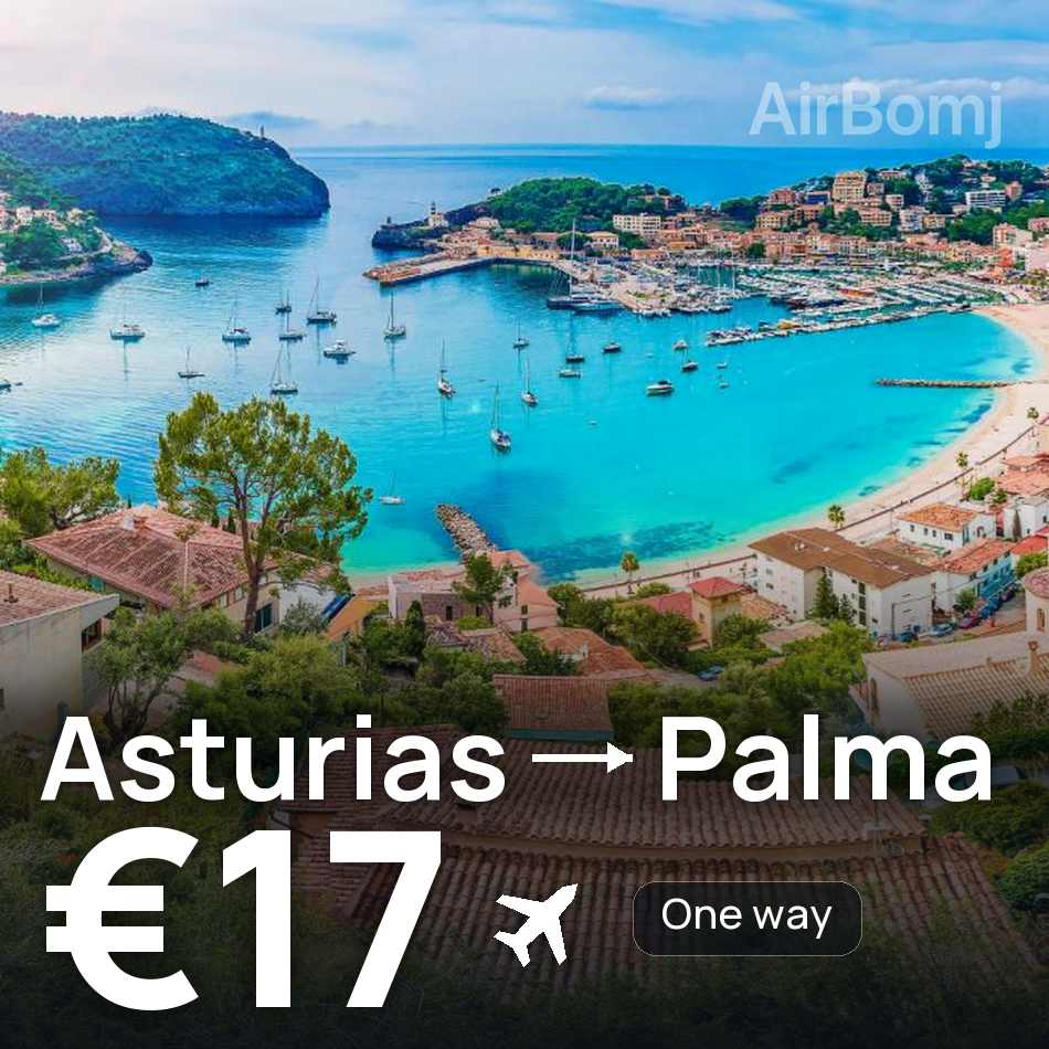 Billet d'avion : Asturias — Palma de Mallorca, €17