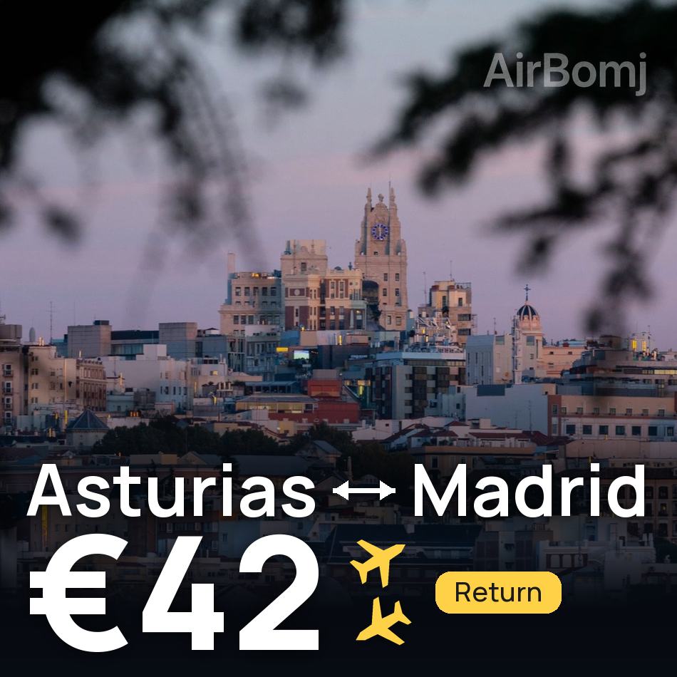 Billet d'avion : Asturias — Ville de Madrid, €42