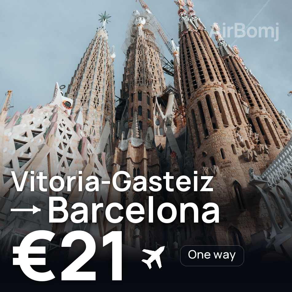 Bilet de avion: Vitoria-Gasteiz — Barcelona, €21