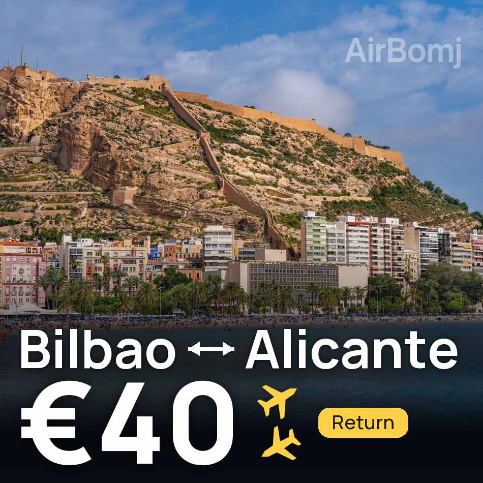 Billet d'avion : Bilbao — Alicante, €40