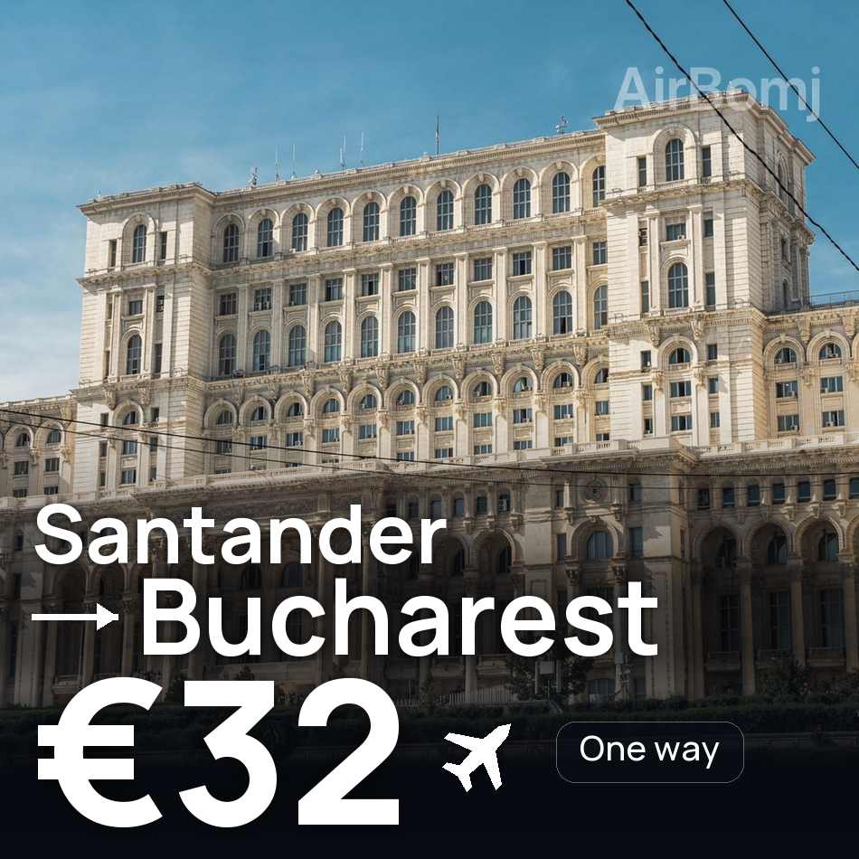 Billet d'avion : Santander — Bucarest, €32