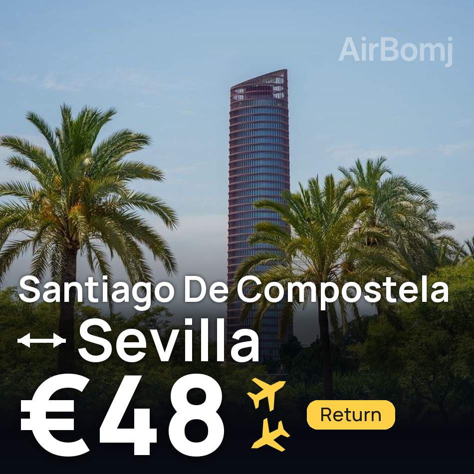 Billet d'avion : St Jacques de Compostelle — Séville, €48