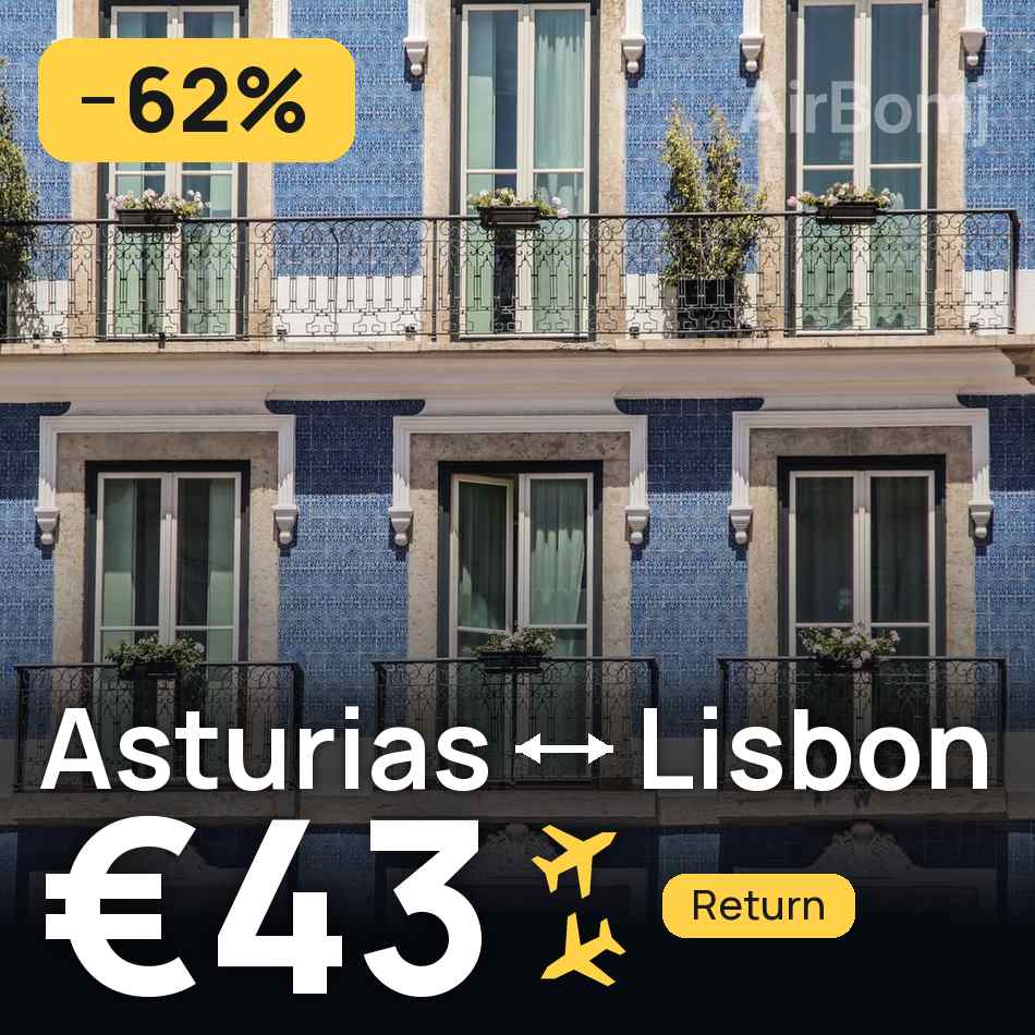 Billet d'avion : Asturias — Lisbonne, €43