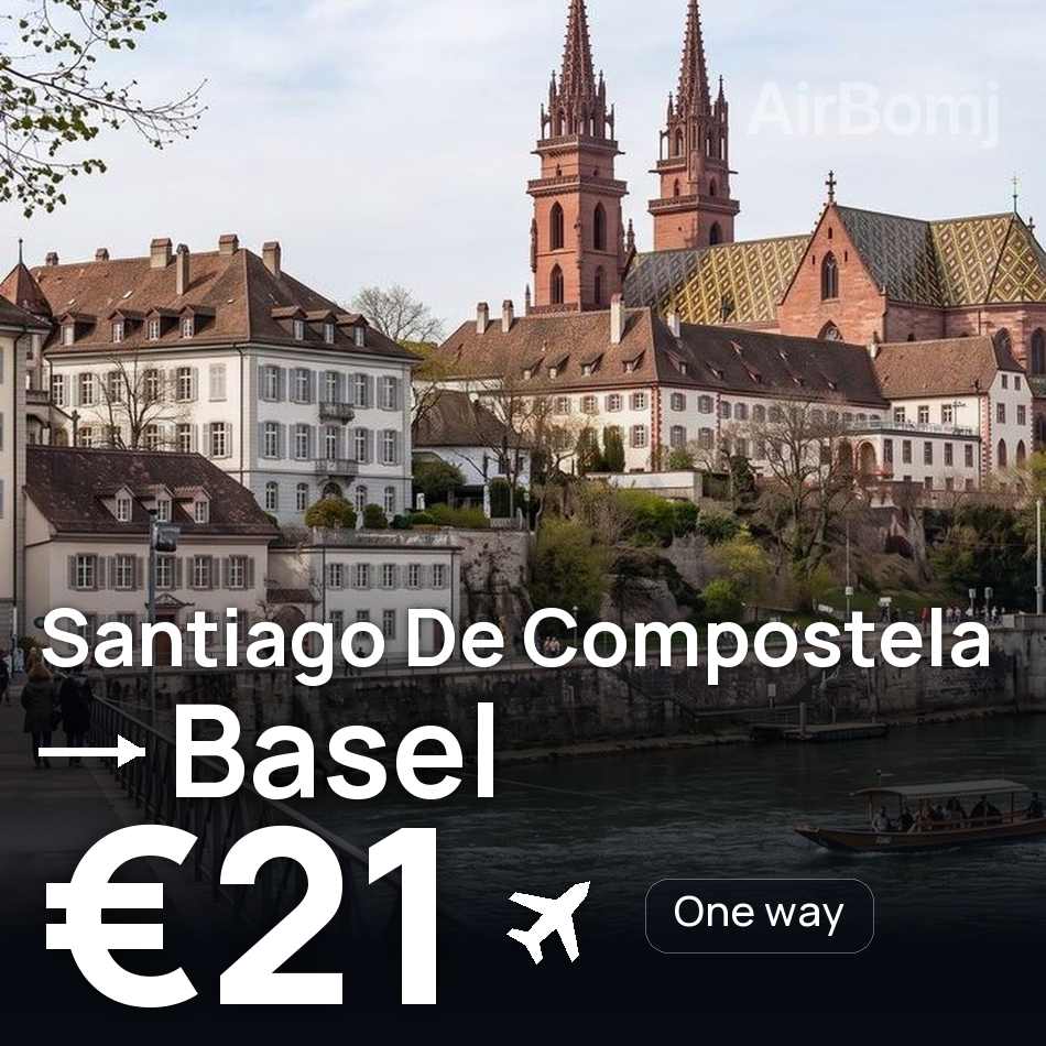 Billet d'avion : St Jacques de Compostelle — Bâle, €21