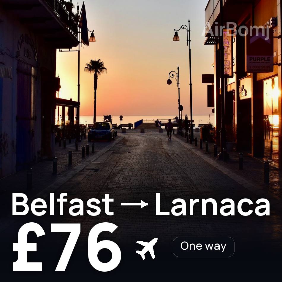 Flugticket: Belfast — Larnaka, £76