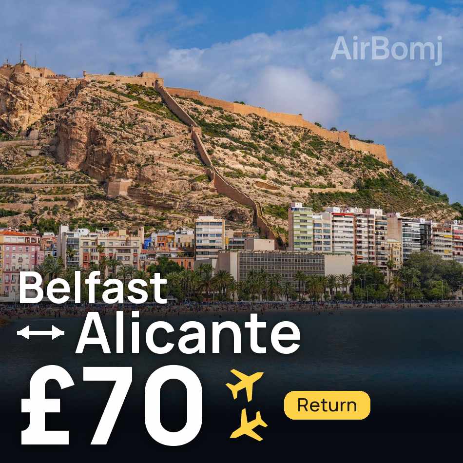 Flugticket: Belfast — Alicante, £70